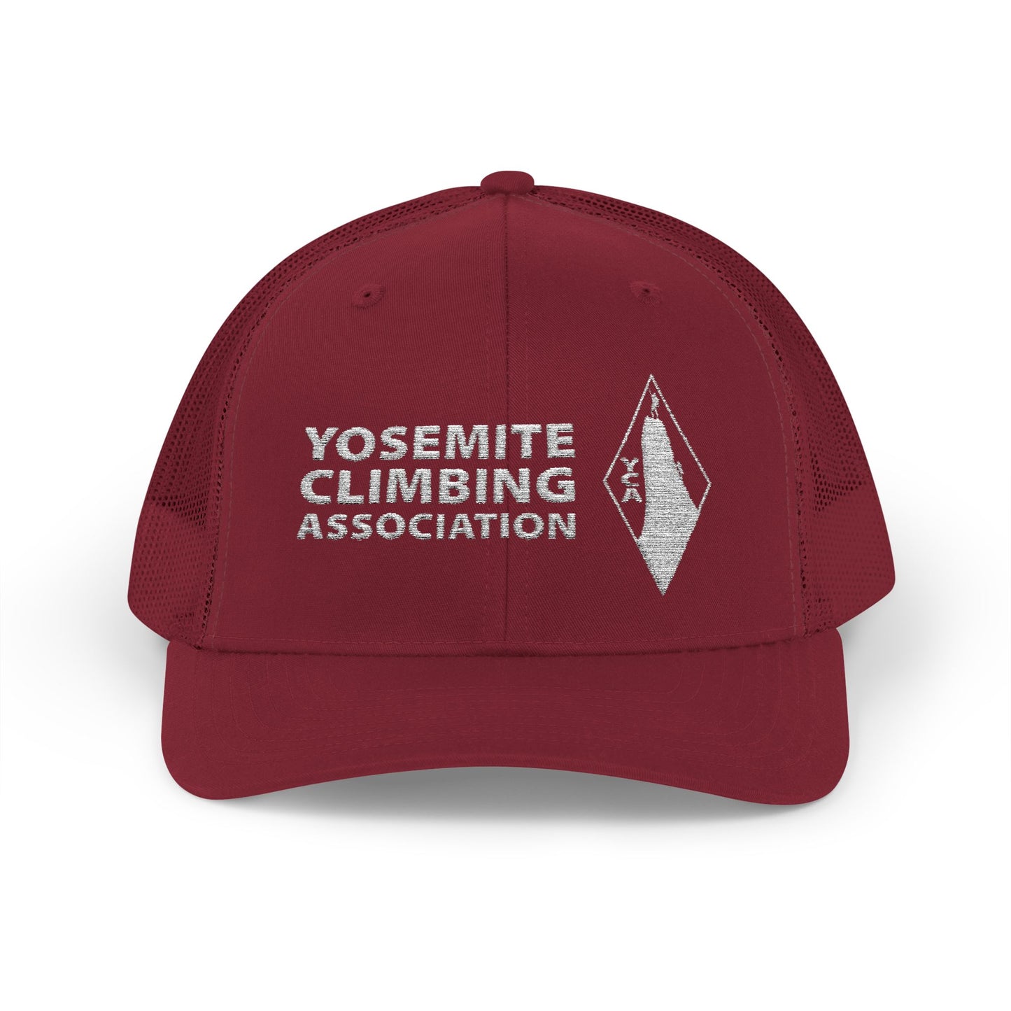 Yosemite Climbing Association Snapback Trucker Cap, Silk Screen Logo