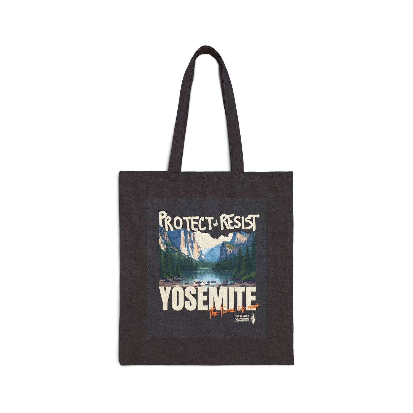Eco-Friendly Cotton Canvas Tote Bag. Protect & Resist: Limited Series. Black.