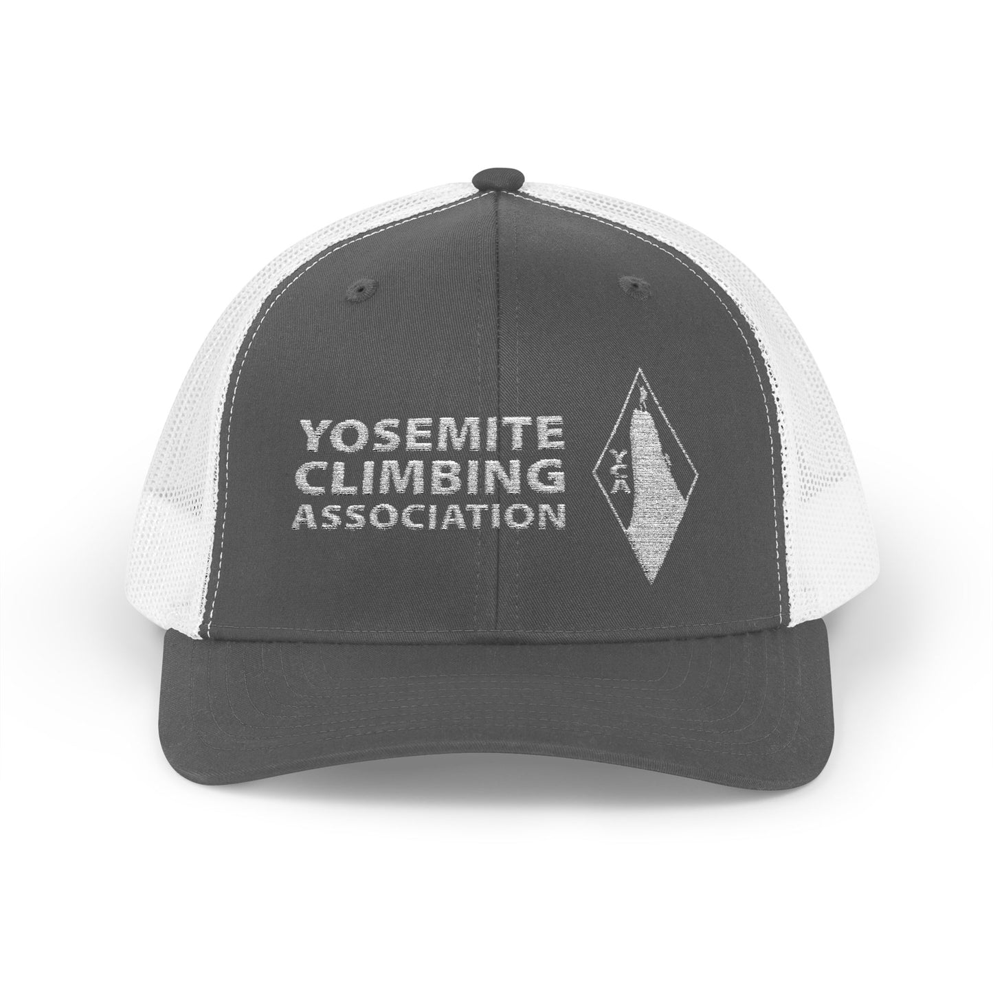 Yosemite Climbing Association Snapback Trucker Cap, Silk Screen Logo