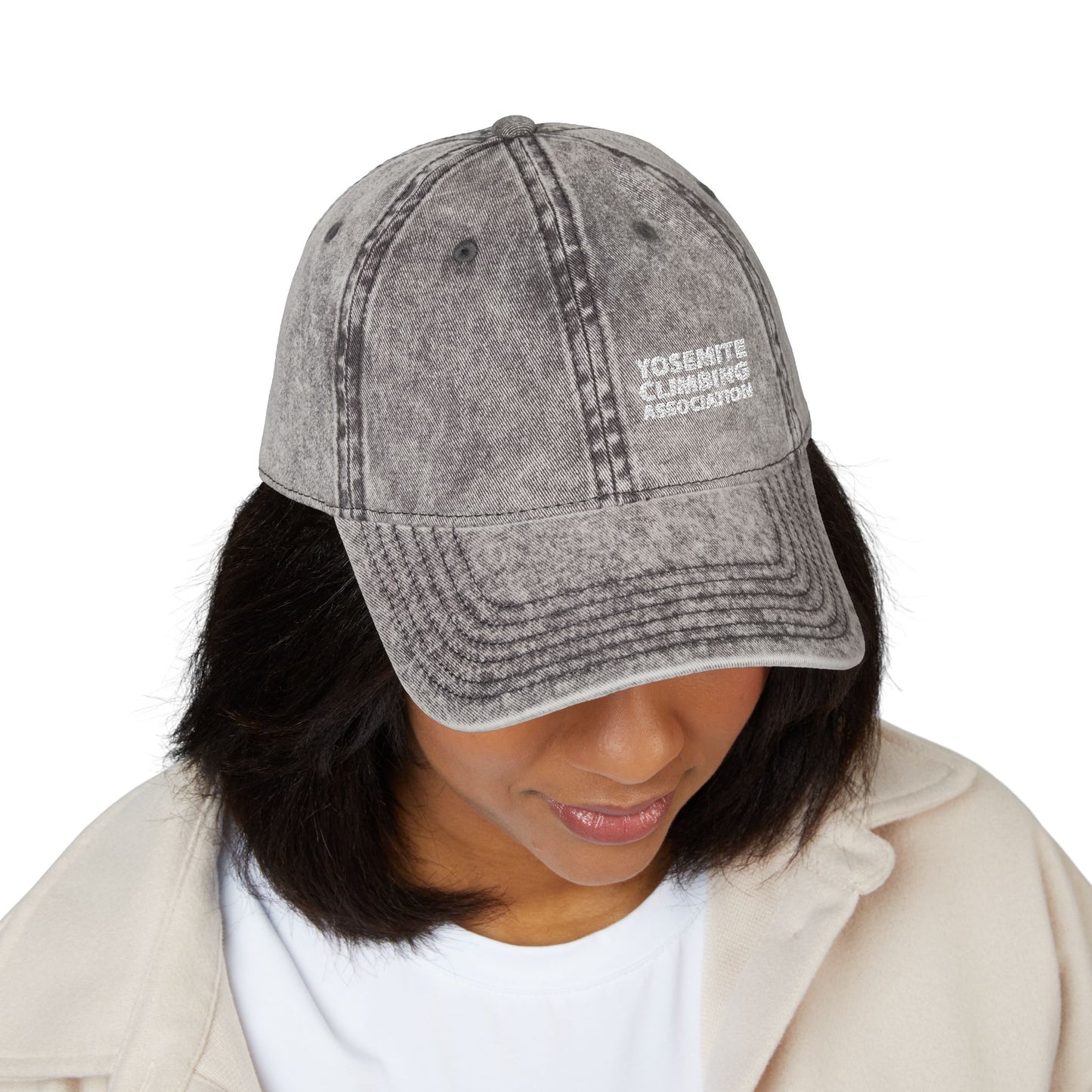 Vintage Yosemite Climbers Association Embroidered Cap - - Retro Style Hat