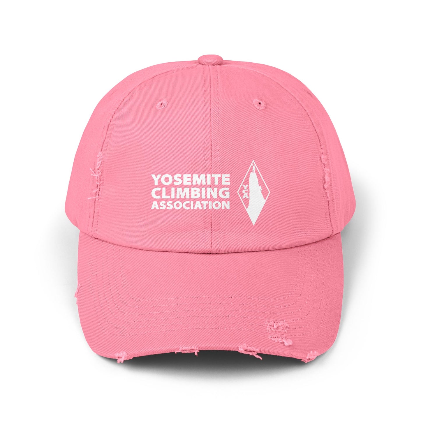 Yosemite Climbing Association Distressed Cap with Silk Screened Logo