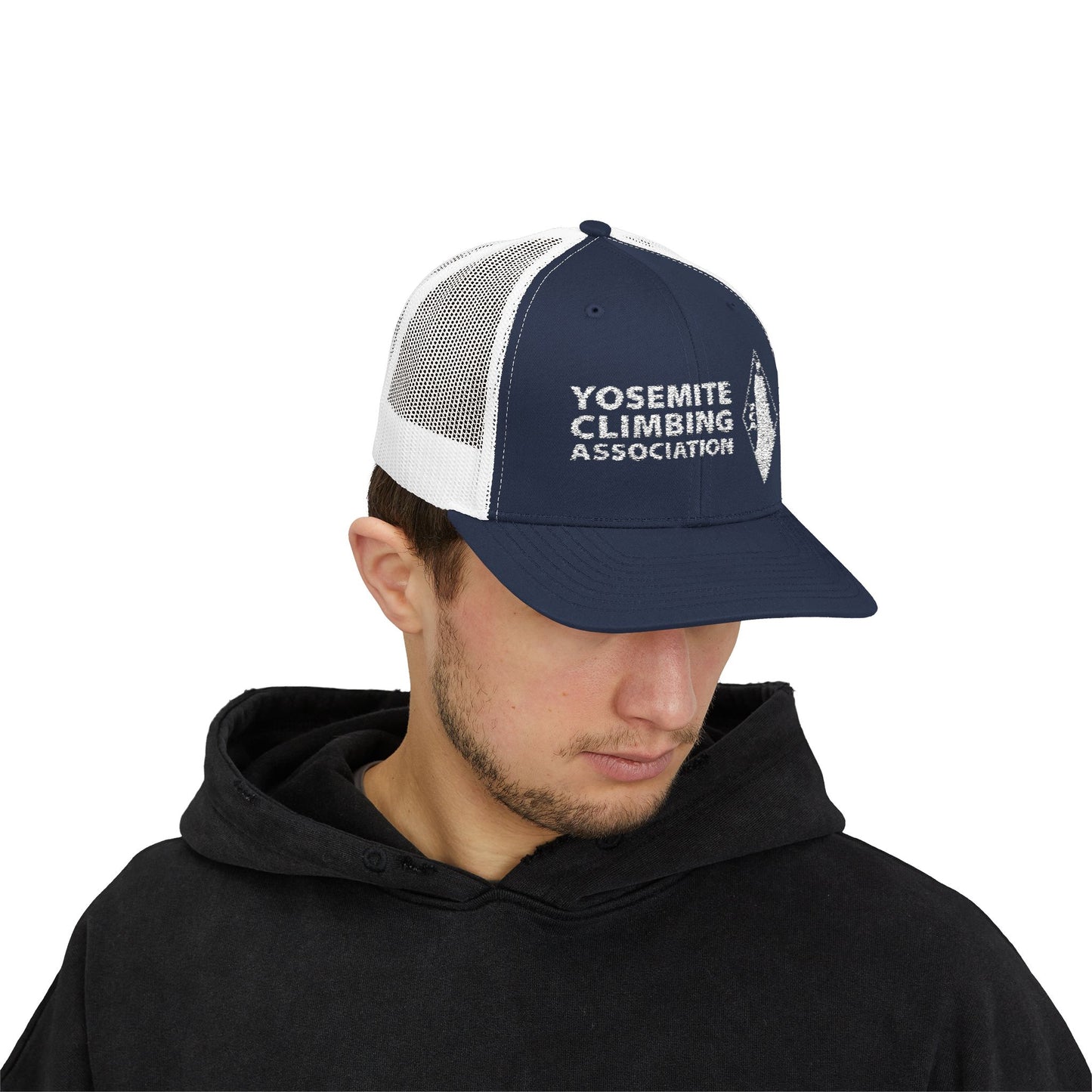 Yosemite Climbing Association Snapback Trucker Cap, Silk Screen Logo