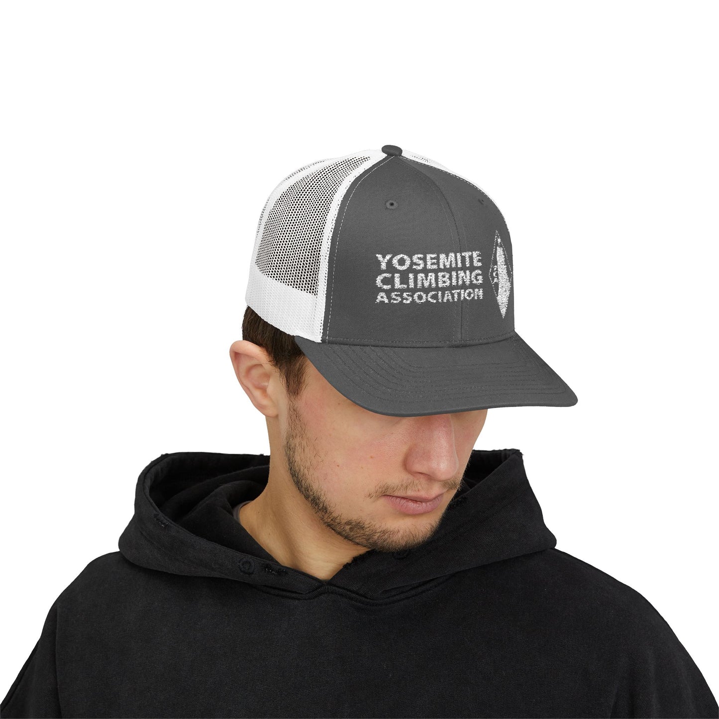 Yosemite Climbing Association Snapback Trucker Cap, Silk Screen Logo