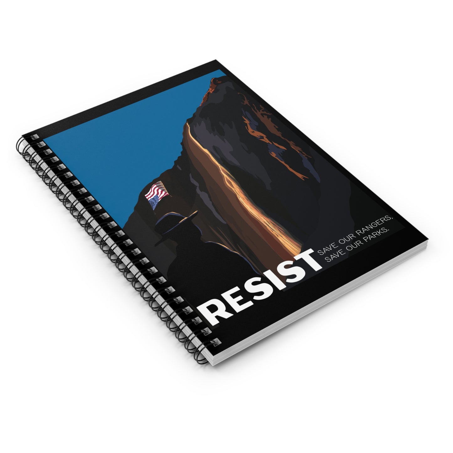 Resist Spiral Notebook - Save Our Rangers, Save Our Parks
