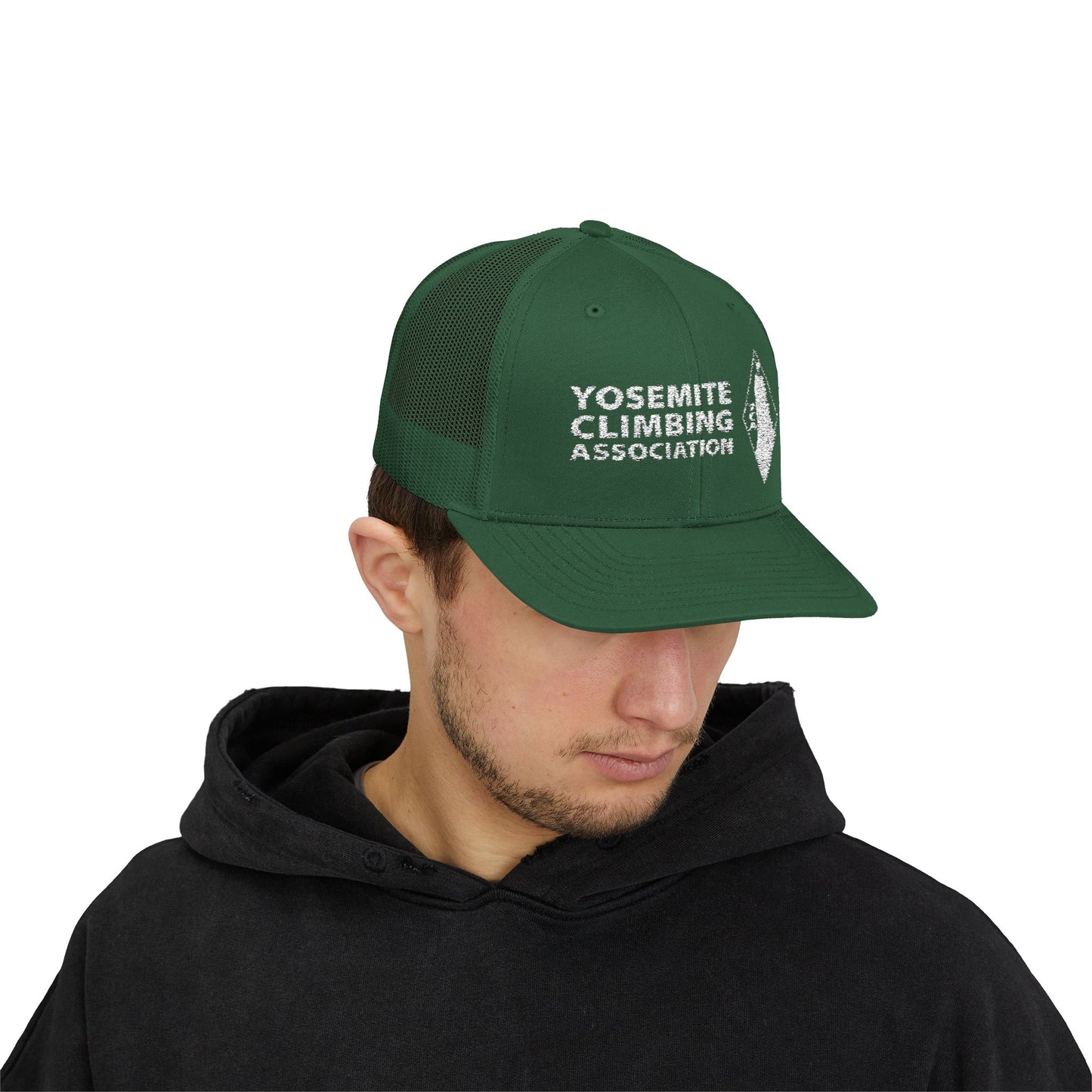 Yosemite Climbing Association Snapback Trucker Cap, Silk Screen Logo