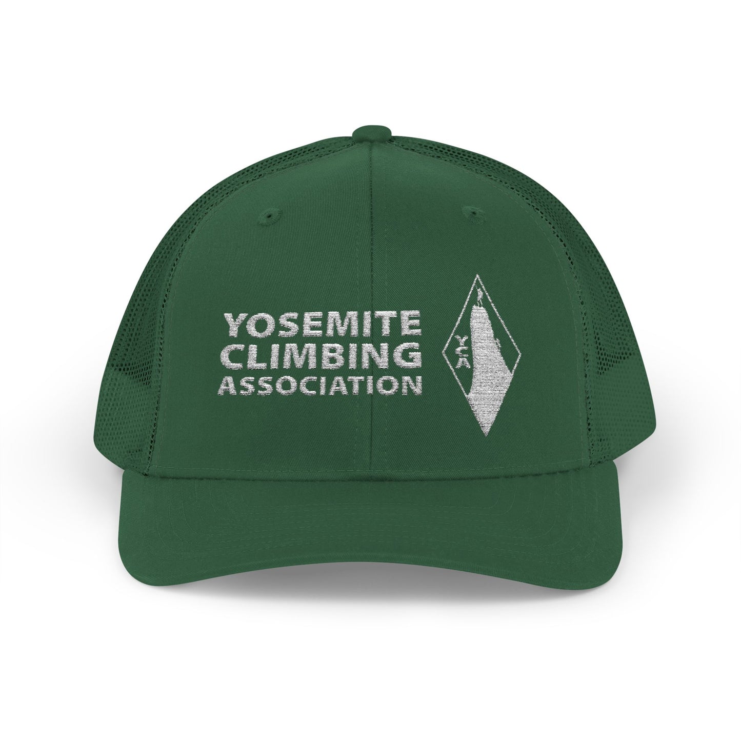 Yosemite Climbing Association Snapback Trucker Cap, Silk Screen Logo