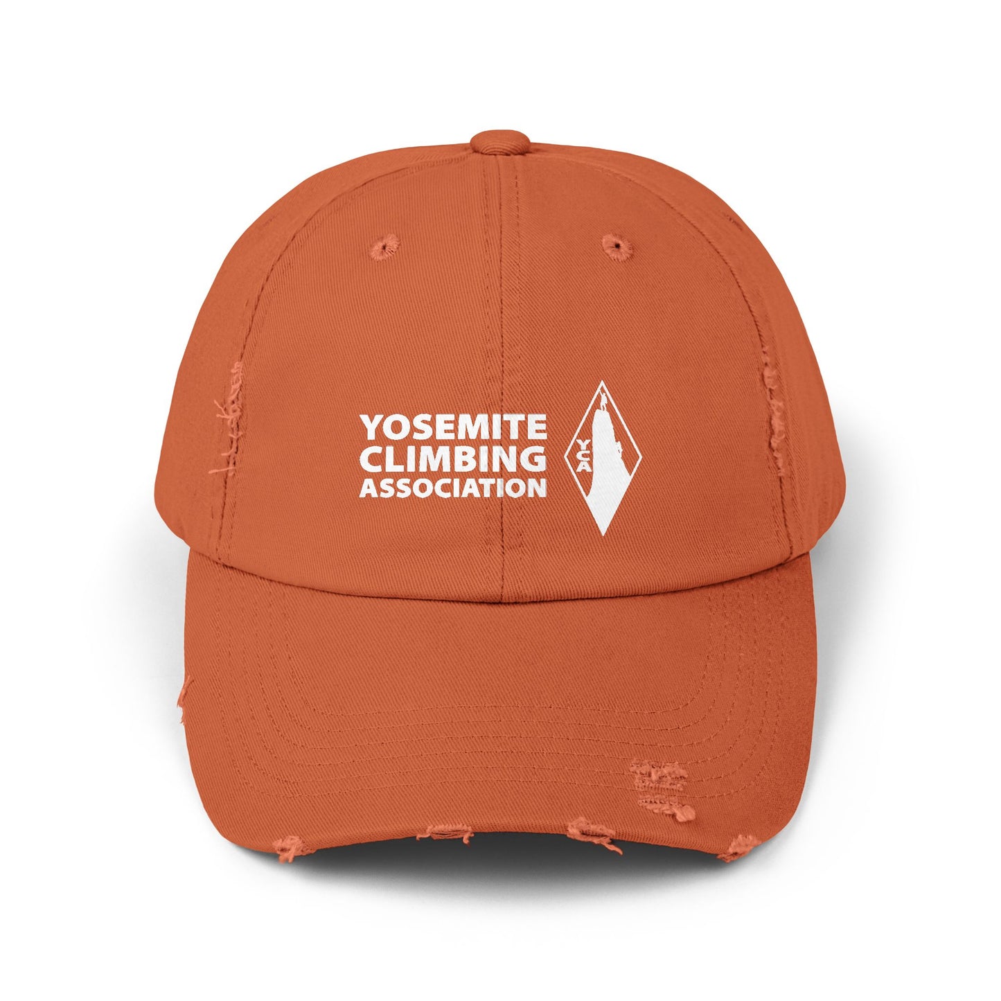 Yosemite Climbing Association Distressed Cap with Silk Screened Logo