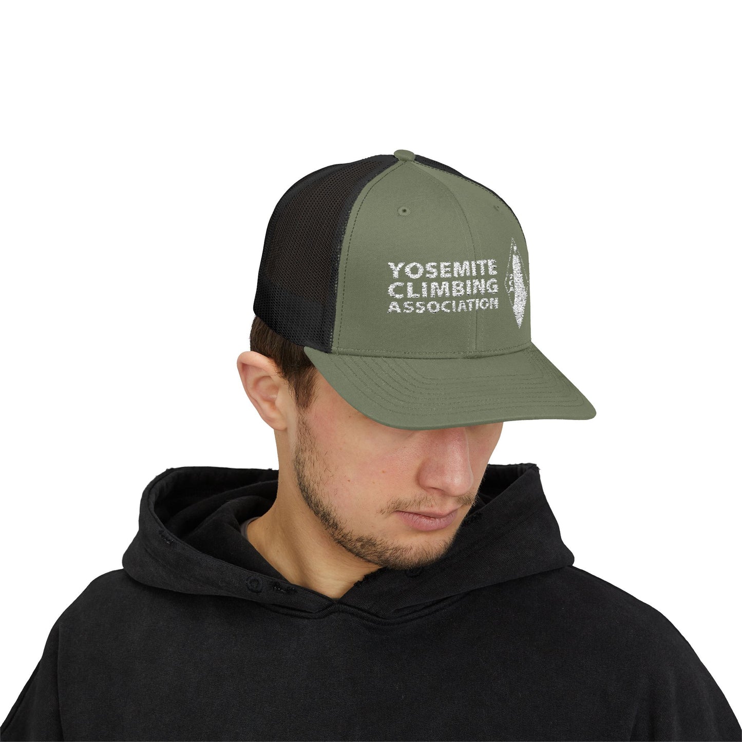 Yosemite Climbing Association Snapback Trucker Cap, Silk Screen Logo
