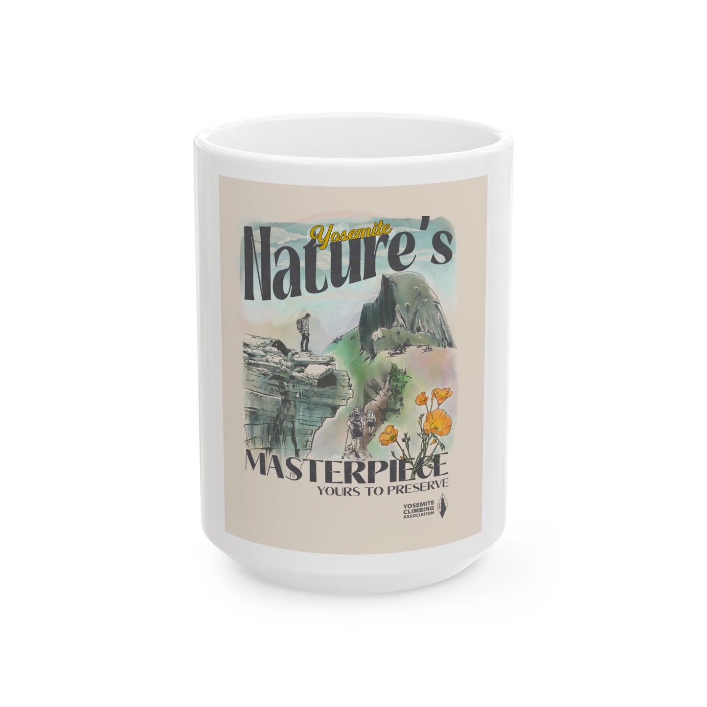 Nature's Masterpiece Ceramic Mug - Perfect Gift for Yosemite Lovers