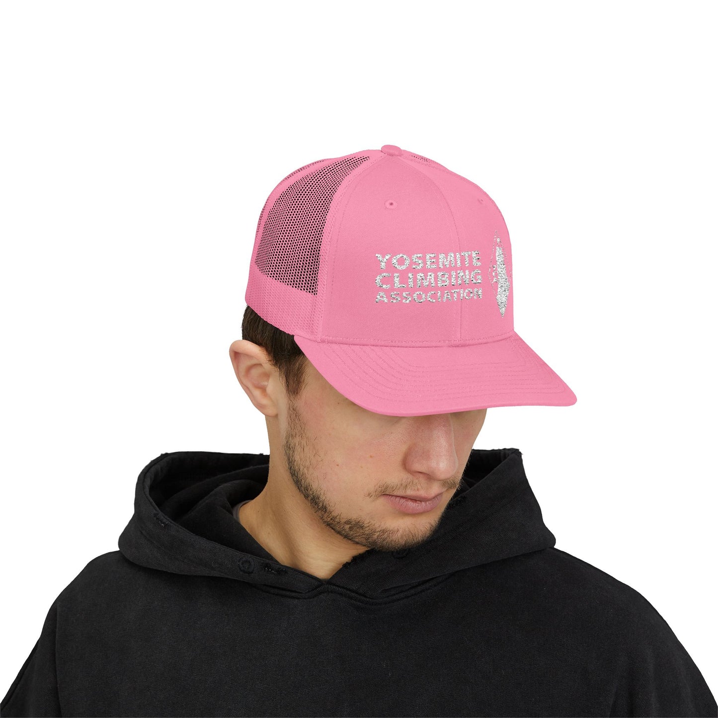 Yosemite Climbing Association Snapback Trucker Cap, Silk Screen Logo