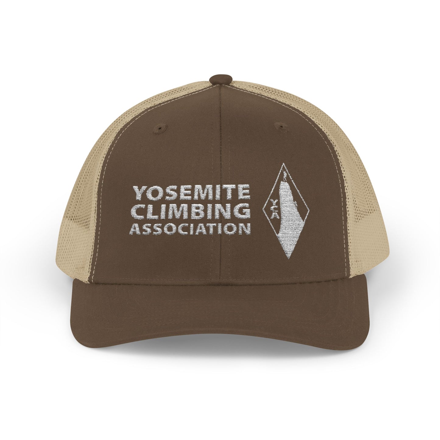 Yosemite Climbing Association Snapback Trucker Cap, Silk Screen Logo