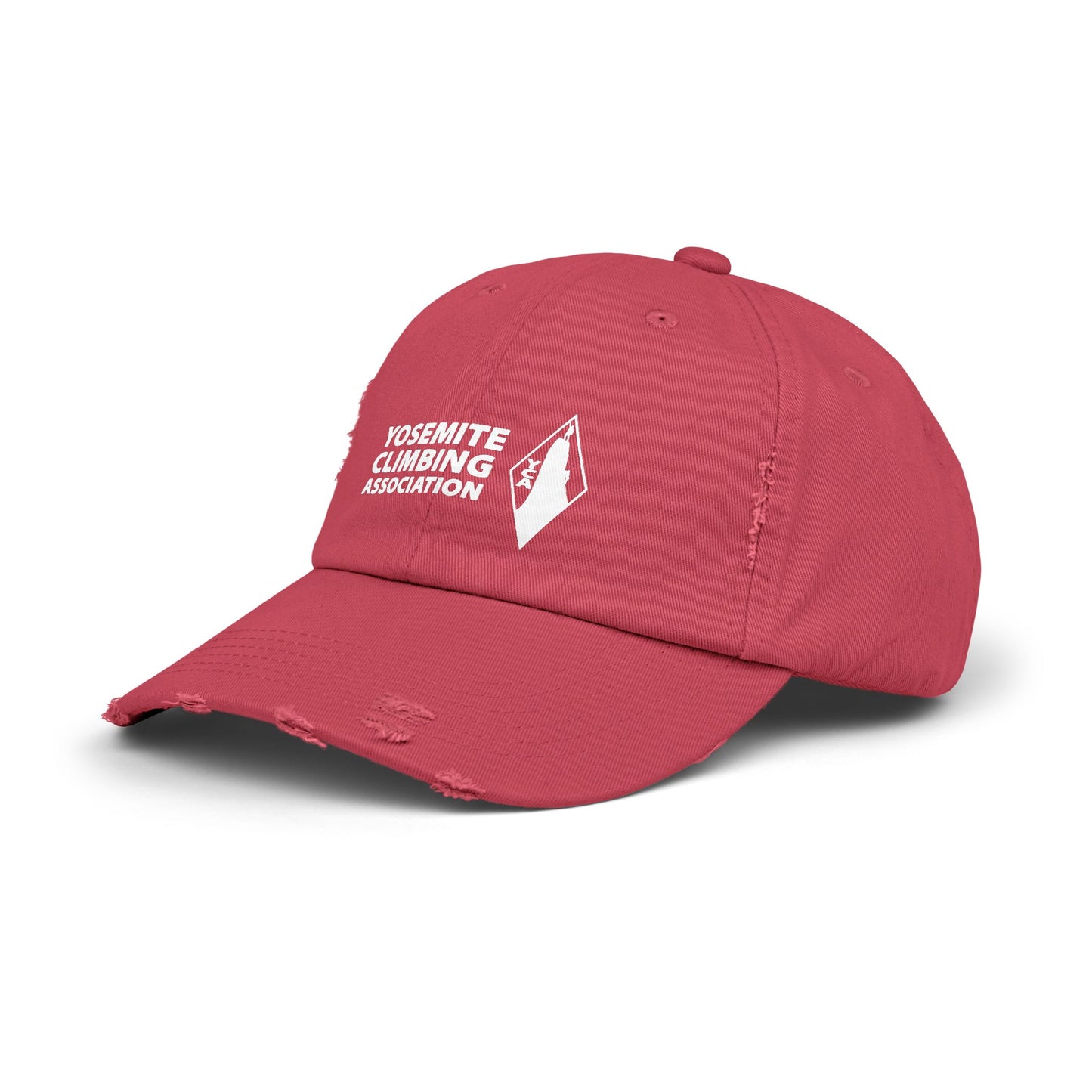 Yosemite Climbing Association Distressed Cap with Silk Screened Logo