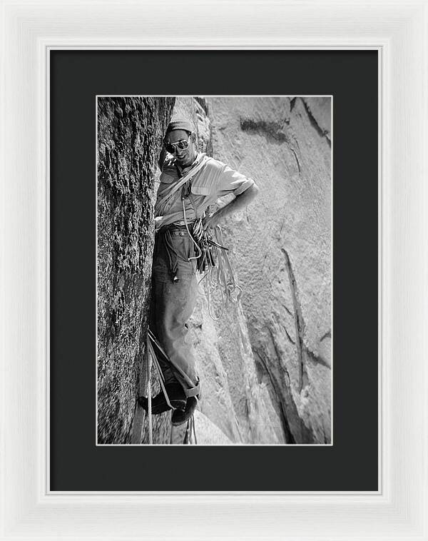Royal Robbins on the First Ascent of the NW Face Half Dome | Framed Photo Print