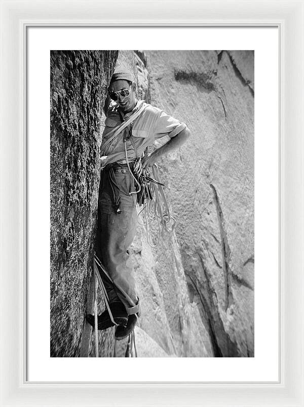 Royal Robbins on the First Ascent of the NW Face Half Dome | Framed Photo Print
