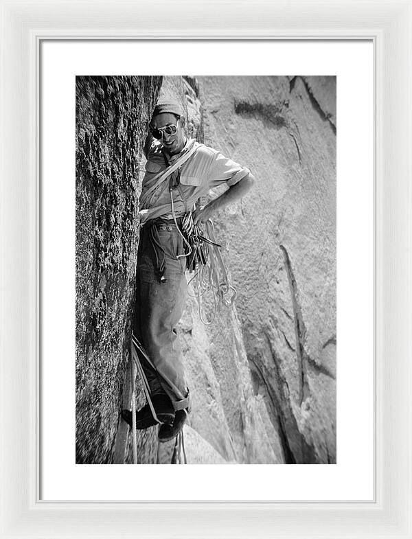 Royal Robbins on the First Ascent of the NW Face Half Dome | Framed Photo Print