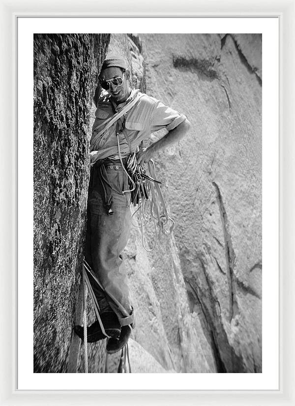 Royal Robbins on the First Ascent of the NW Face Half Dome | Framed Photo Print
