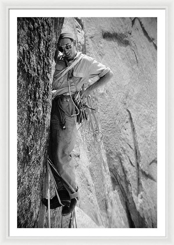 Royal Robbins on the First Ascent of the NW Face Half Dome | Framed Photo Print