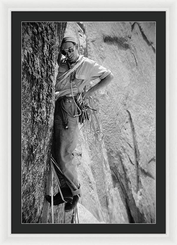 Royal Robbins on the First Ascent of the NW Face Half Dome | Framed Photo Print