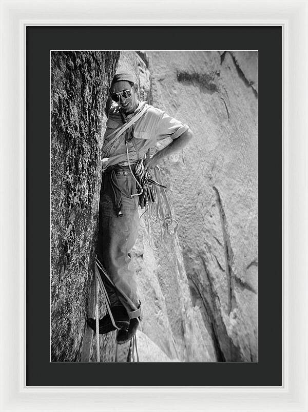 Royal Robbins on the First Ascent of the NW Face Half Dome | Framed Photo Print