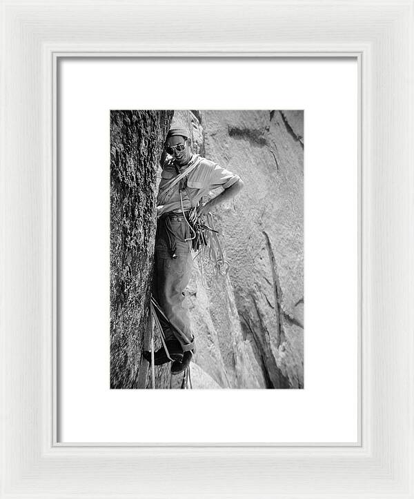 Royal Robbins on the First Ascent of the NW Face Half Dome | Framed Photo Print