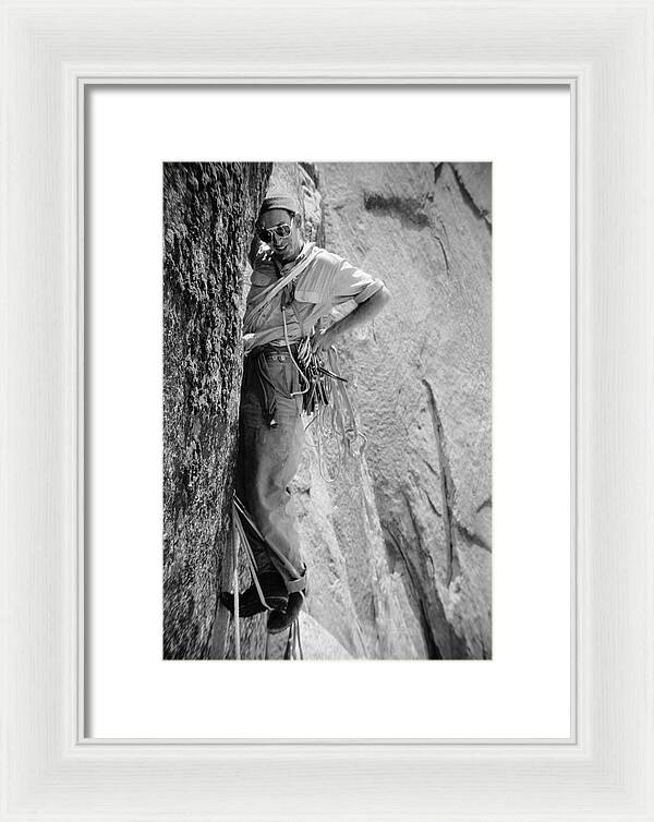 Royal Robbins on the First Ascent of the NW Face Half Dome | Framed Photo Print