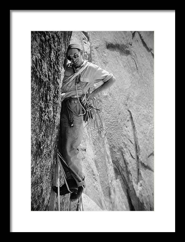 Royal Robbins on the First Ascent of the NW Face Half Dome | Framed Photo Print