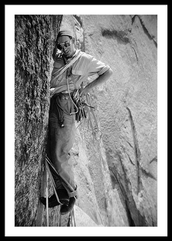 Royal Robbins on the First Ascent of the NW Face Half Dome | Framed Photo Print