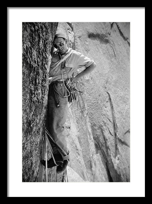 Royal Robbins on the First Ascent of the NW Face Half Dome | Framed Photo Print