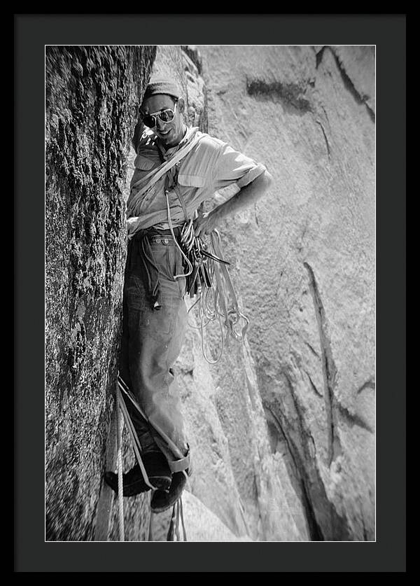 Royal Robbins on the First Ascent of the NW Face Half Dome | Framed Photo Print
