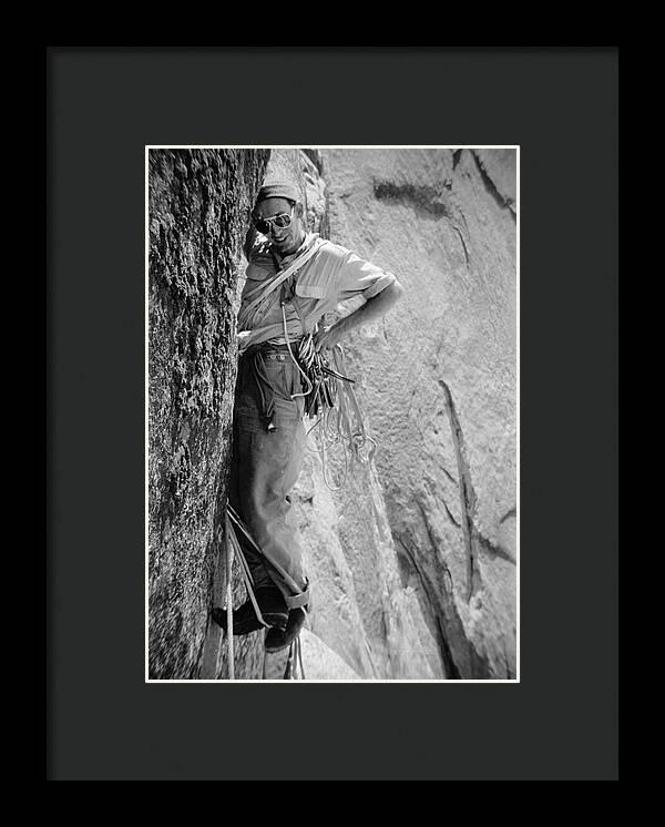 Royal Robbins on the First Ascent of the NW Face Half Dome | Framed Photo Print