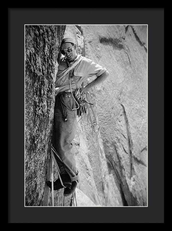 Royal Robbins on the First Ascent of the NW Face Half Dome | Framed Photo Print