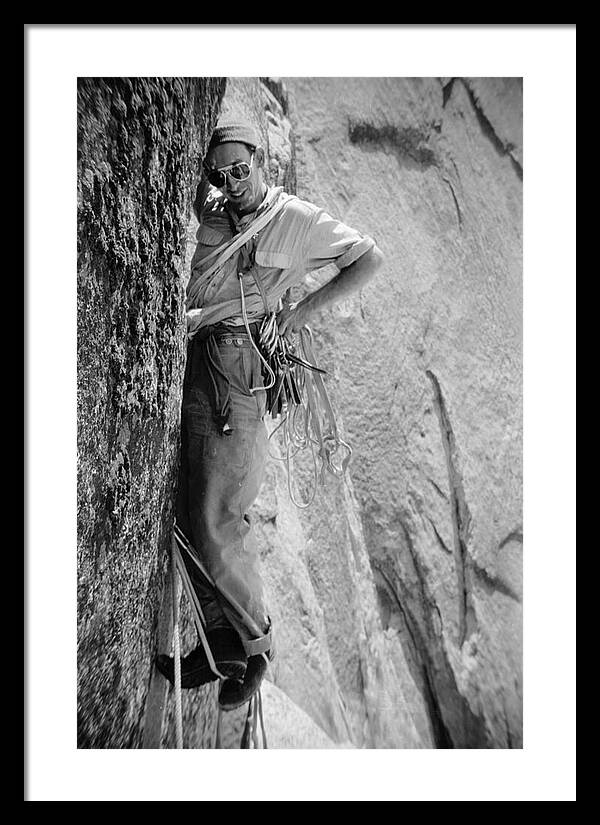 Royal Robbins on the First Ascent of the NW Face Half Dome | Framed Photo Print