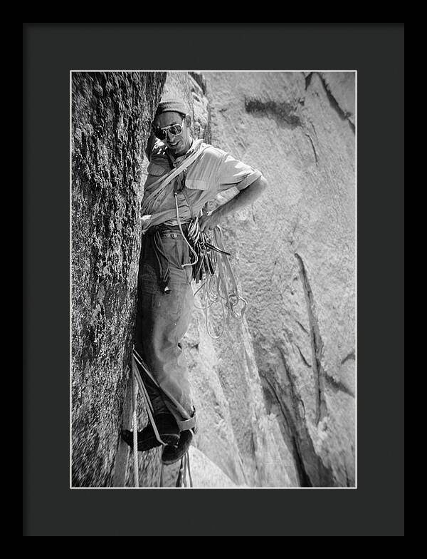Royal Robbins on the First Ascent of the NW Face Half Dome | Framed Photo Print