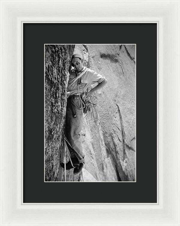 Royal Robbins on the First Ascent of the NW Face Half Dome | Framed Photo Print