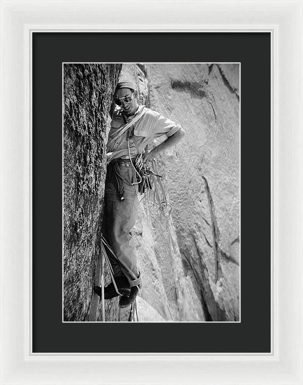 Royal Robbins on the First Ascent of the NW Face Half Dome | Framed Photo Print