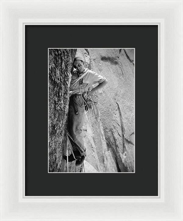 Royal Robbins on the First Ascent of the NW Face Half Dome | Framed Photo Print