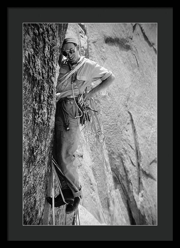 Royal Robbins on the First Ascent of the NW Face Half Dome | Framed Photo Print
