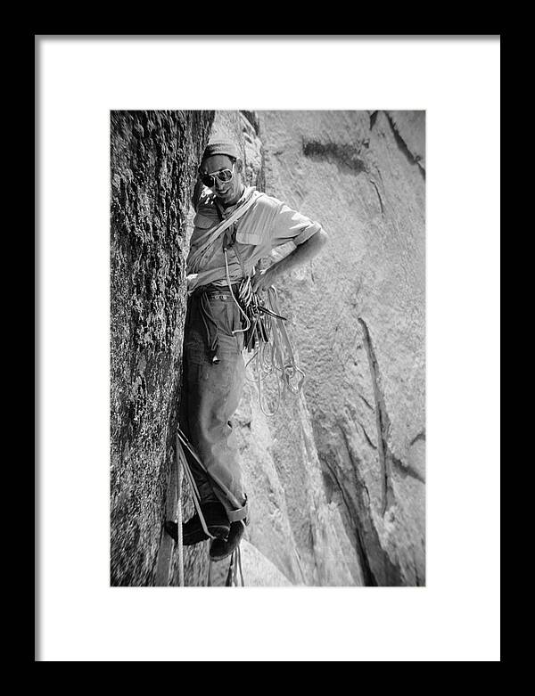Royal Robbins on the First Ascent of the NW Face Half Dome | Framed Photo Print