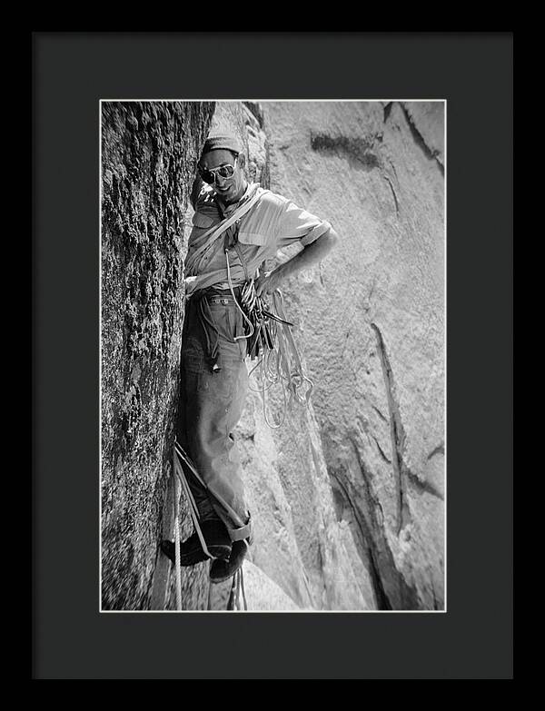 Royal Robbins on the First Ascent of the NW Face Half Dome | Framed Photo Print