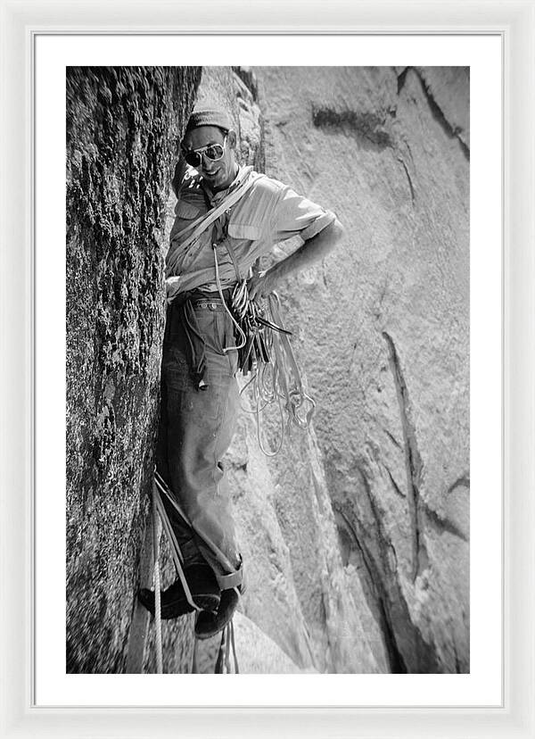 Royal Robbins on the First Ascent of the NW Face Half Dome | Framed Photo Print