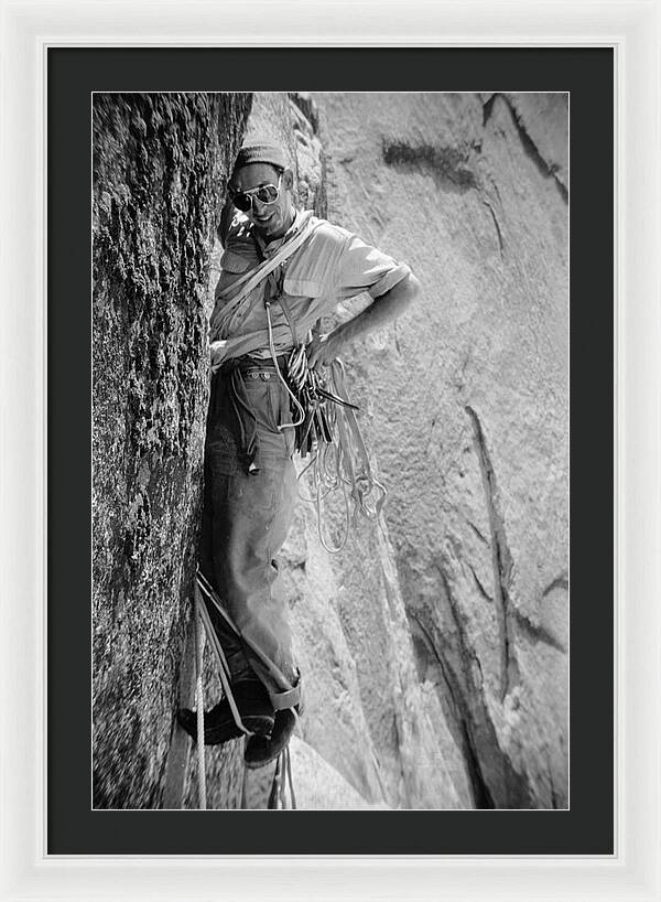 Royal Robbins on the First Ascent of the NW Face Half Dome | Framed Photo Print