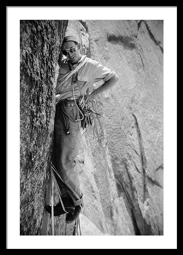 Royal Robbins on the First Ascent of the NW Face Half Dome | Framed Photo Print