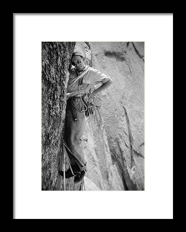 Royal Robbins on the First Ascent of the NW Face Half Dome | Framed Photo Print