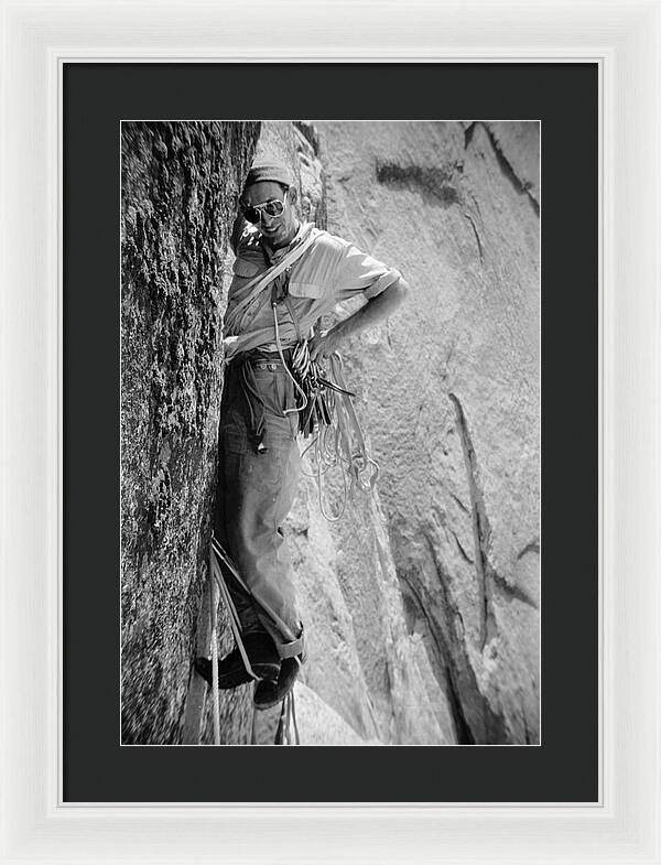 Royal Robbins on the First Ascent of the NW Face Half Dome | Framed Photo Print