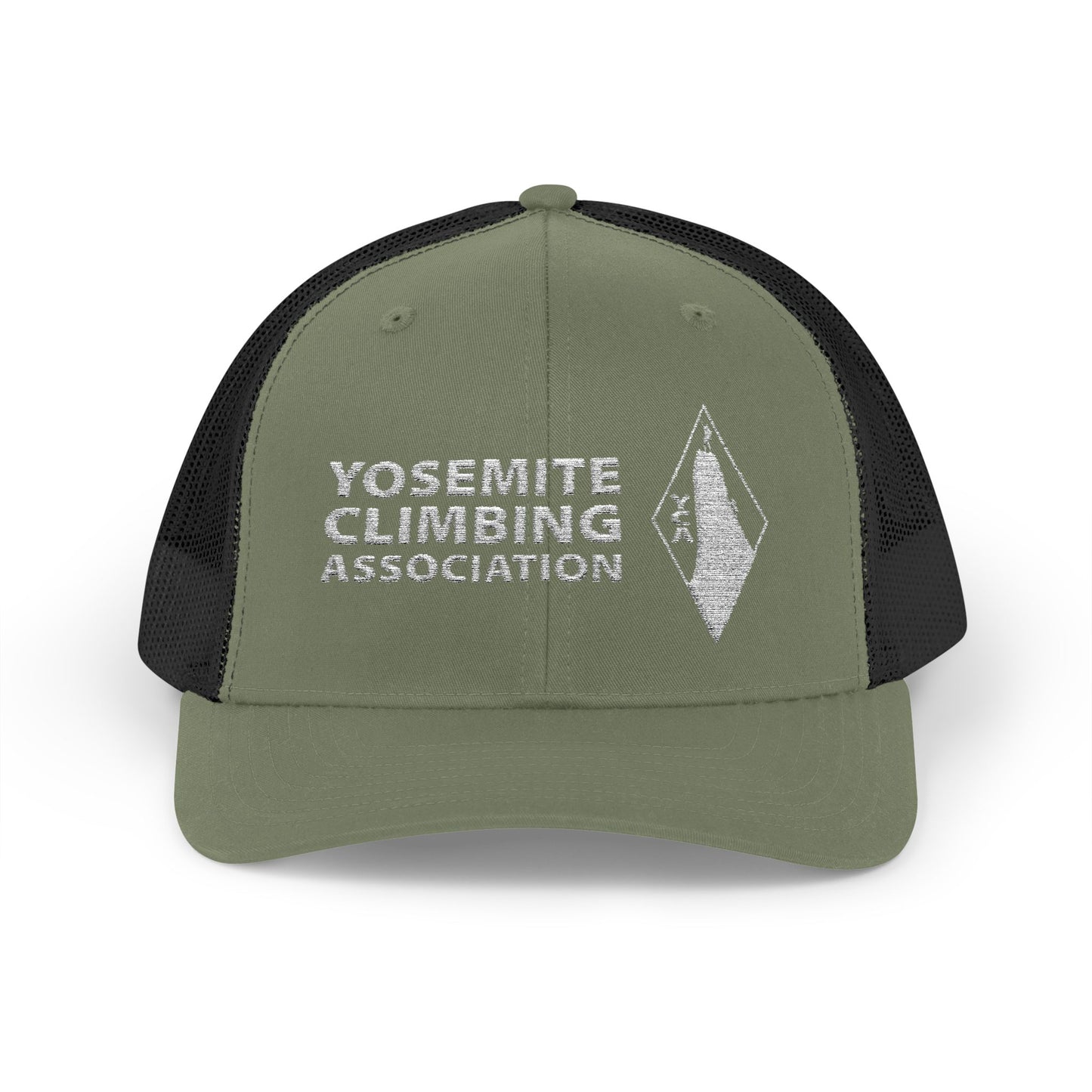 Yosemite Climbing Association Snapback Trucker Cap, Silk Screen Logo