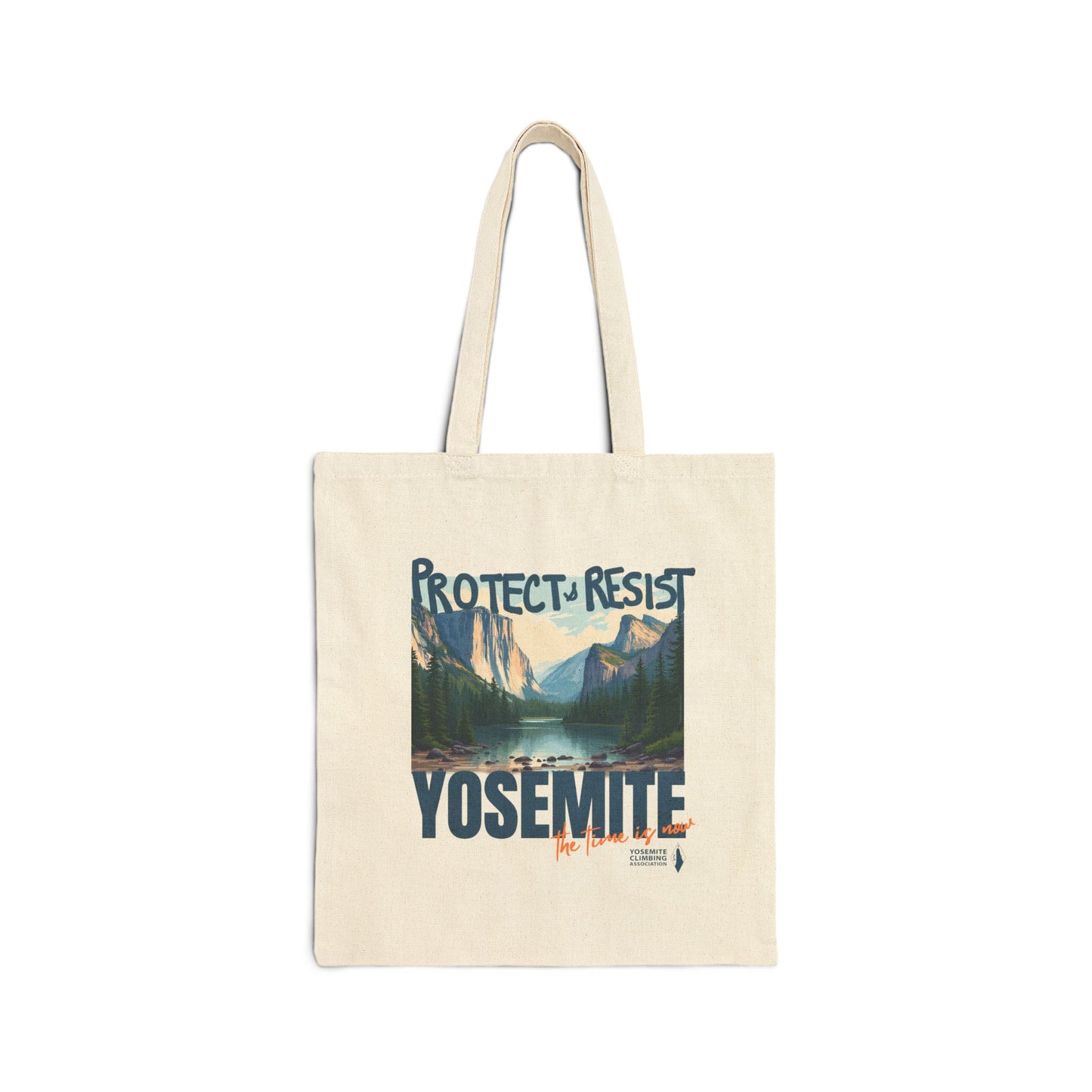 Eco-Friendly Cotton Canvas Tote Bag. Protect & Resist: Limited Series. Natural.
