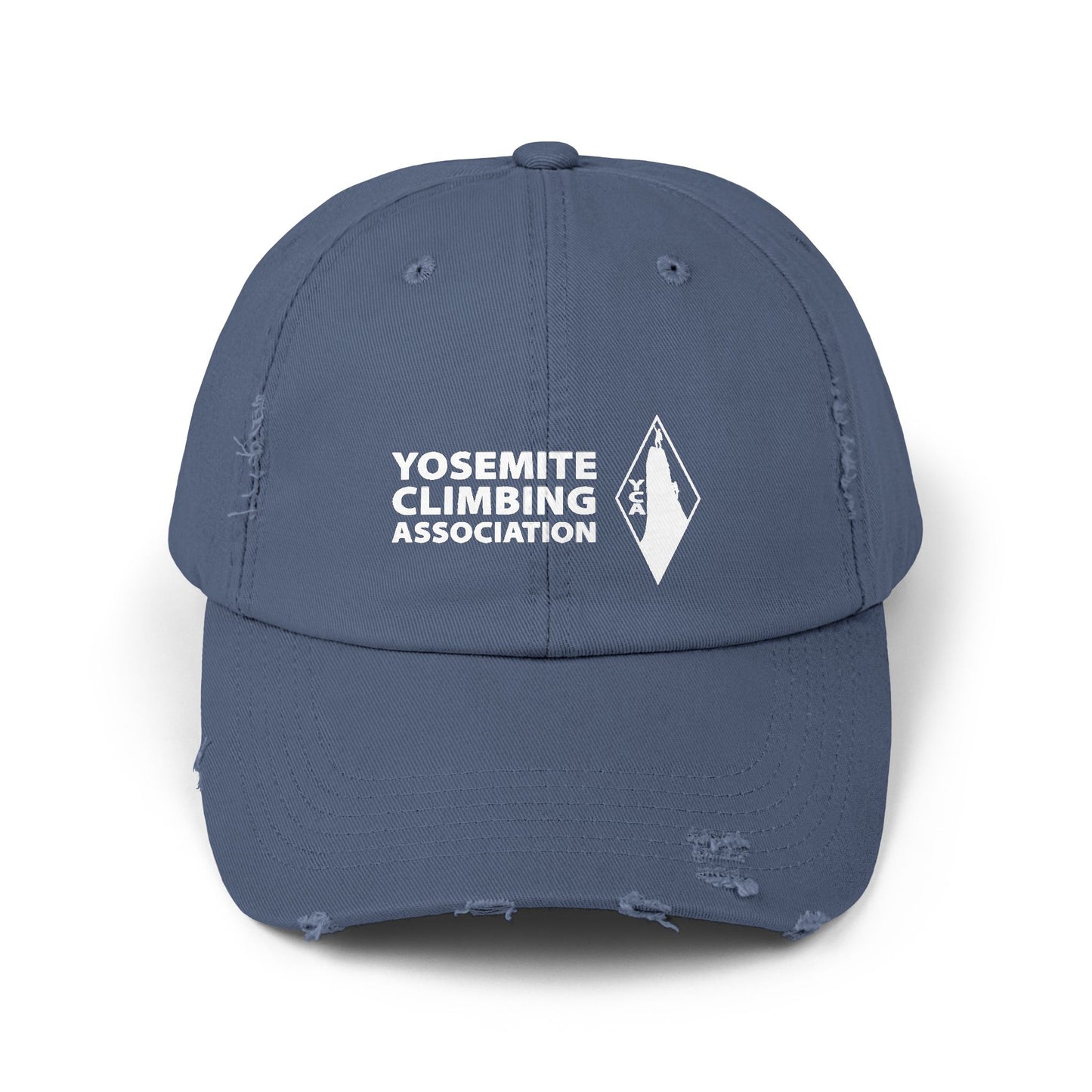 Yosemite Climbing Association Distressed Cap with Silk Screened Logo