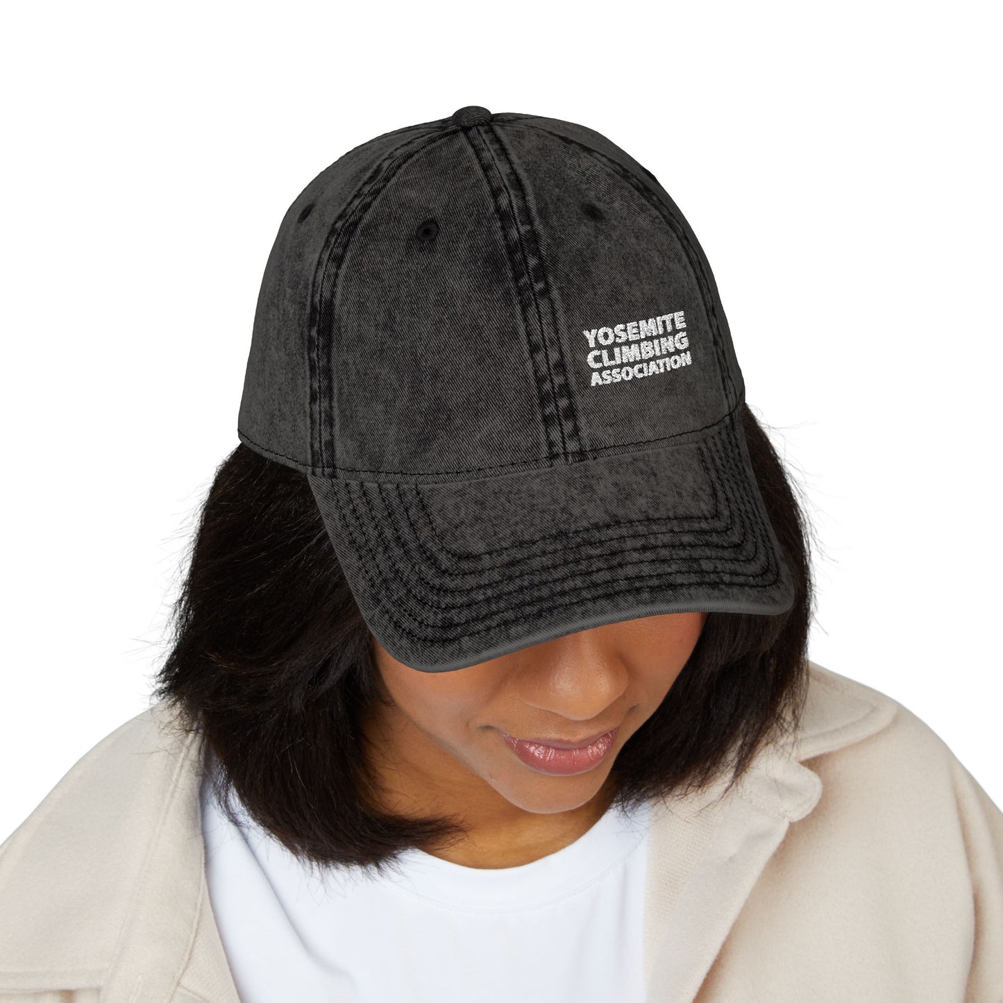 Vintage Yosemite Climbers Association Embroidered Cap - - Retro Style Hat