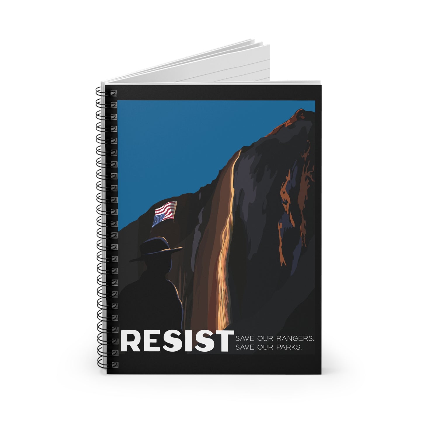 Resist Spiral Notebook - Save Our Rangers, Save Our Parks