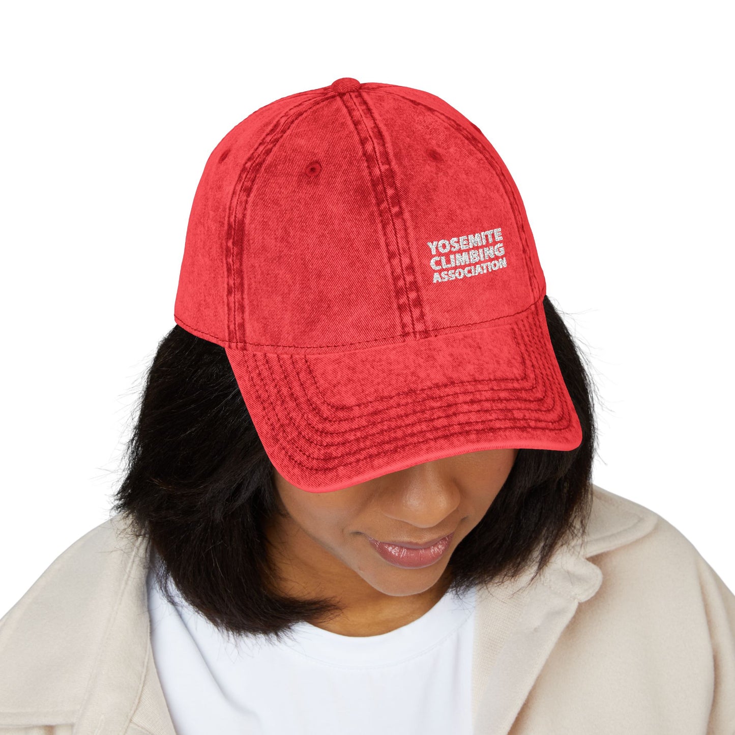 Vintage Yosemite Climbers Association Embroidered Cap - - Retro Style Hat
